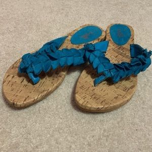 Floral Boho Cork Sandals